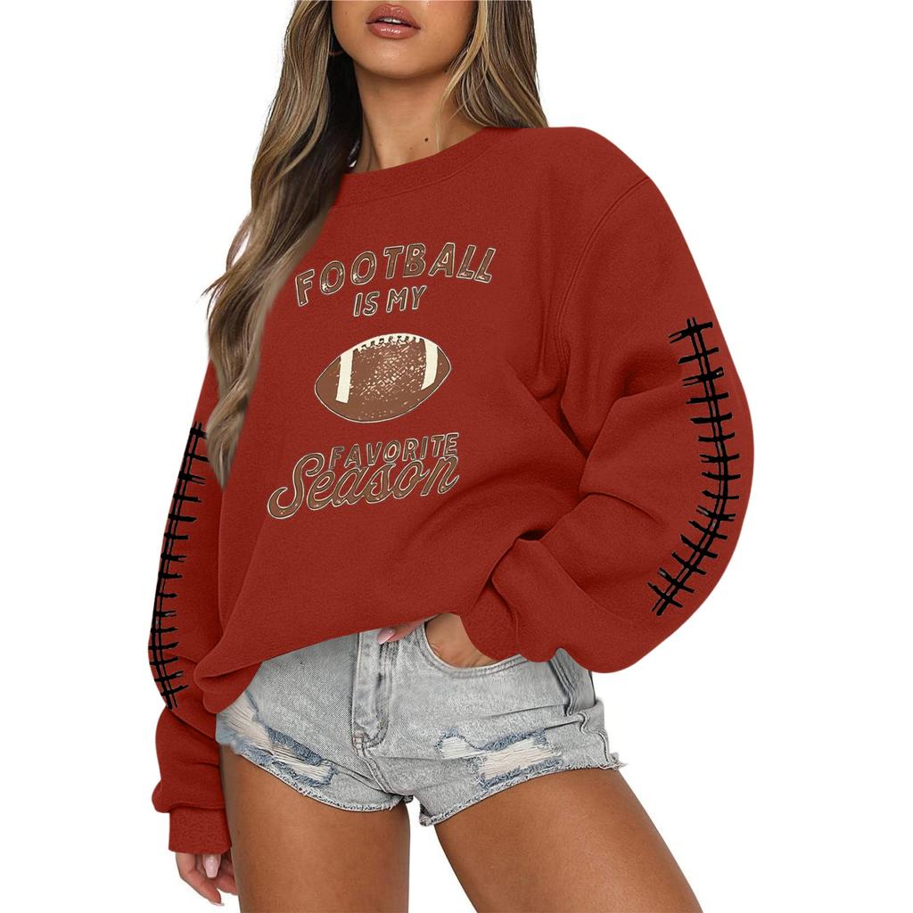 Women's Casual Fashion Round Neck Long Sleeve Halloween Printed Sweatshirt