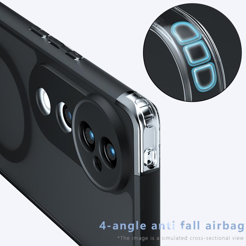 Θήκη για Vivo S19 V40 Pro Ματ Magsafe Ανθεκτική σε Πτώσεις Ενσωματωμένος Αερόσακος Γωνία Υλικό που δεν Κιτρινίζει Μαλακό Κάλυμμα