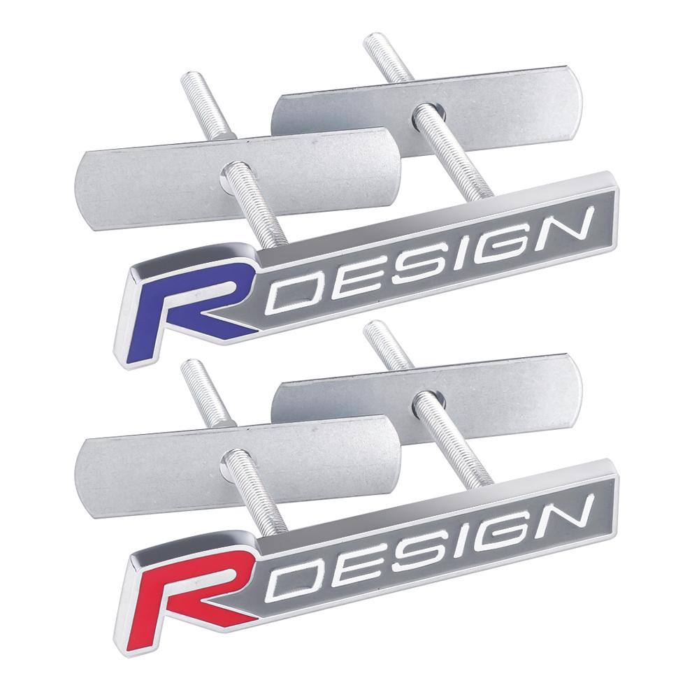 3D Metal Rdesign Emblem Car Tail Trunk Decor Sticker Front Grille Badge For Volvo AWD V40 V50 S40 S80 XC60 S90 XC90 S60 XC40 V90