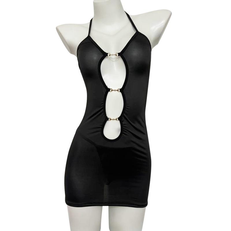 Sexy Lingerie Sexy Backless Leopard Sling Suit Plus Size Underwear