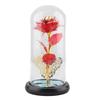 Glass Cover Flower Light Colorful Romantic Decorative Clear Cover LED Rose Lamp for Bedroom Wedding Party