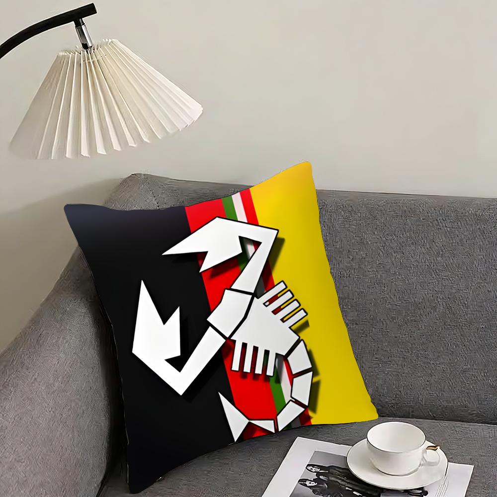 A-Abarth Scorpionn Brand Cushion Cover Pillowcase Ultra Soft Skin Friendly Fabric Cloud Like Comfort & Concealed Zipper