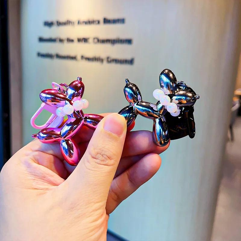 Colorful Cartoon Animal Couple Keychains Key Ring Women Men New Bling Cute Pet Bag Car Holder Airpods Box Jewelry Friend Gift