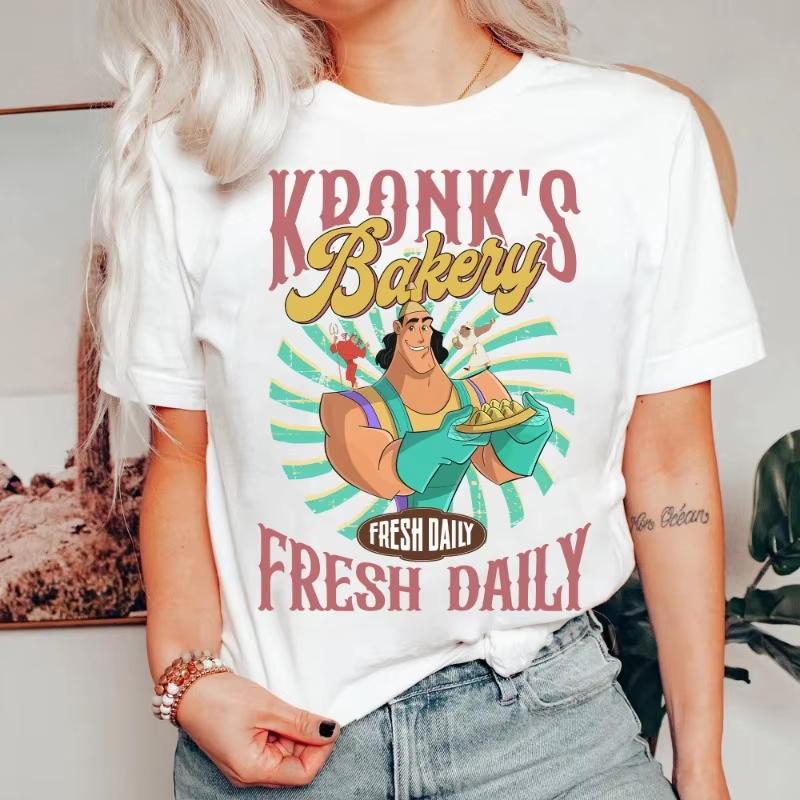 

Retro Kronks Bakery Spinach Puffs Tshirt Villains The Emperors New Groove Shirt Gift Tee Family Matching Shirt 4XL