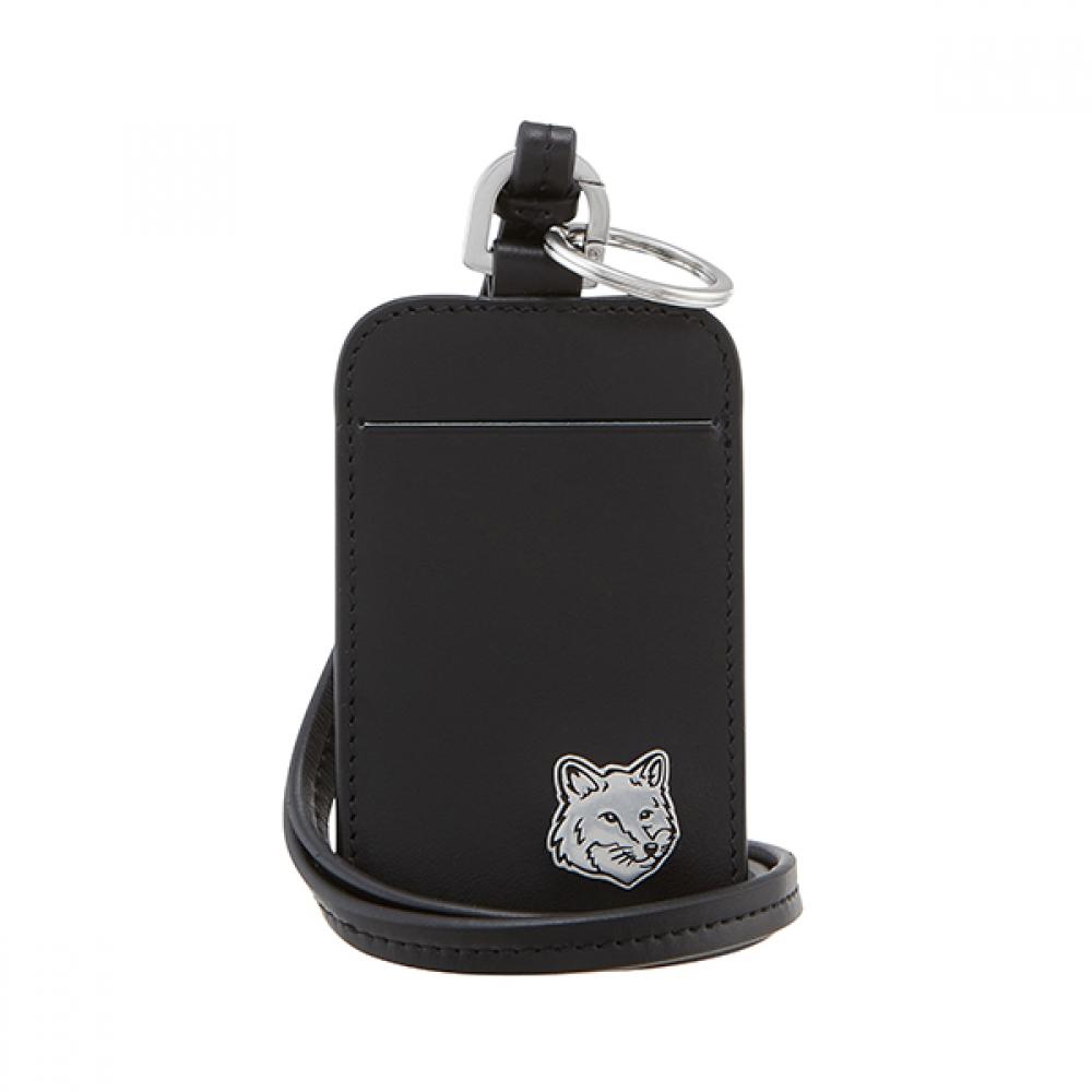 

Maison Kitsune Mm05348lc0043 P199 Держатель для карт на шейном ремешке с нашивкой Голова лисы MM05348LC0043 P199