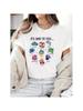 Wounisex's Short Sleeve T-Shirt - Emotions Graphic Crew Neck Slight Stretch Geometric Pattern Polyester