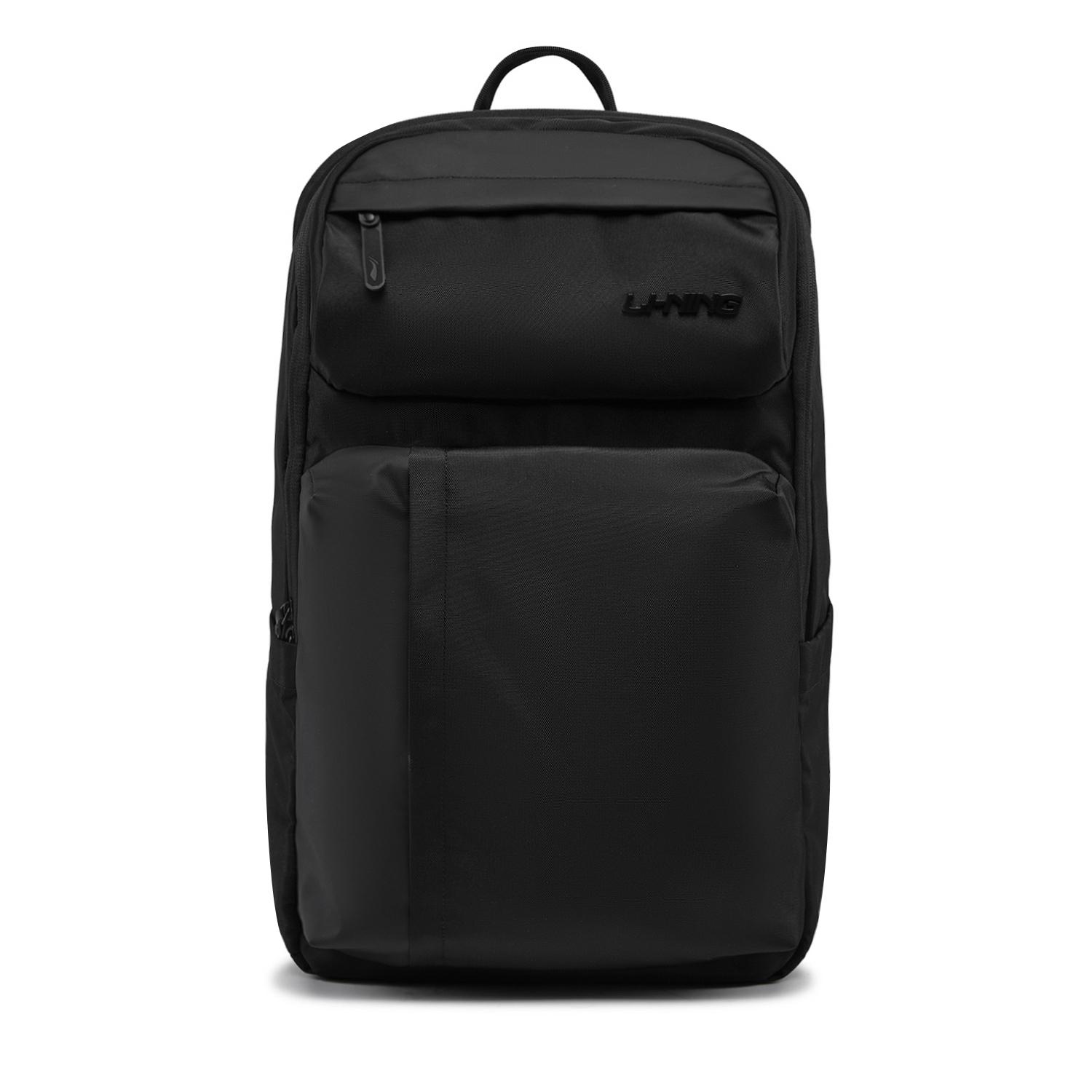 Li Ning Sports Life Collection Polyester Backpack Regular Unisex Basic Black ABSW271-1 One Size