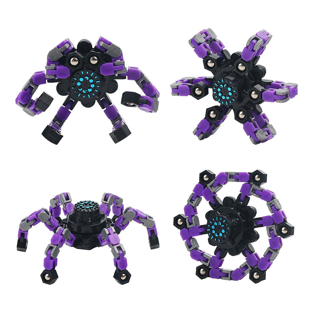 Transformable Fidget Spinners Chain Toys Stress Relief Sensory Toys Fingertip Gyros Spinner Party Favors For Kids Adults