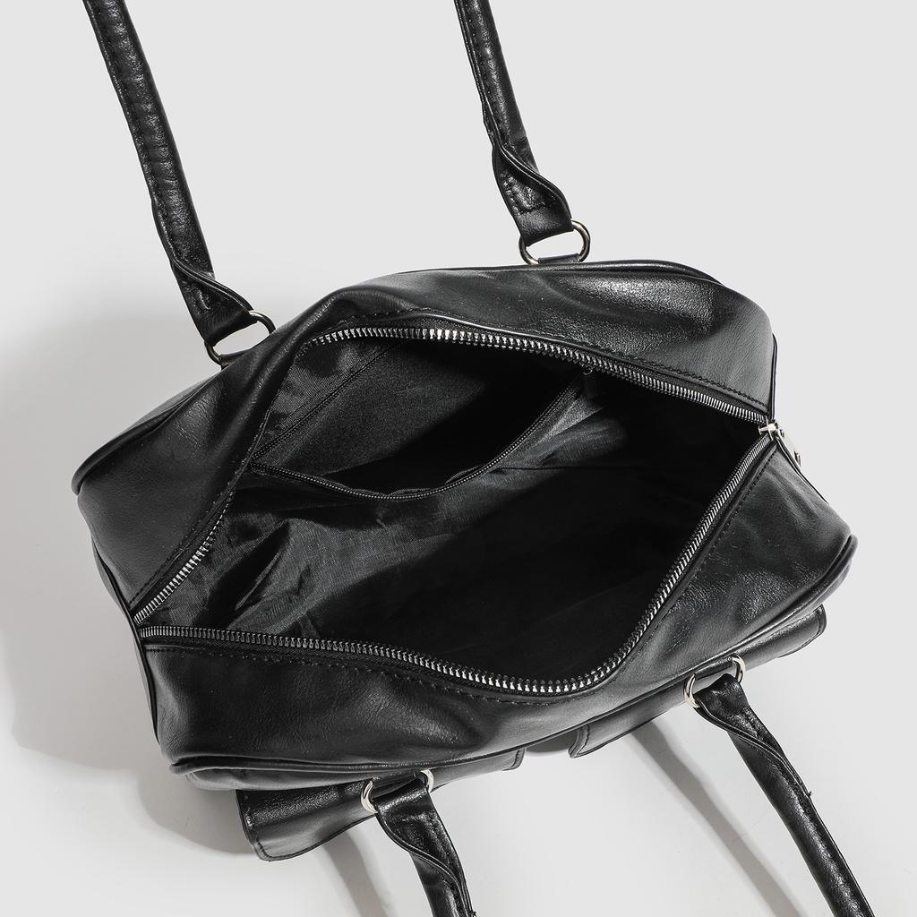 Tote Bag Large Capacity Bag Women'S Shoulder Underarm Bag Oil Wax Leather Bag Double Bag Casual Handbag Bag