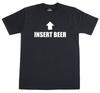 Insert Beer Drinking Funny Mens Pub Bar Funny Mens Regular Fit Cotton T-Shirt