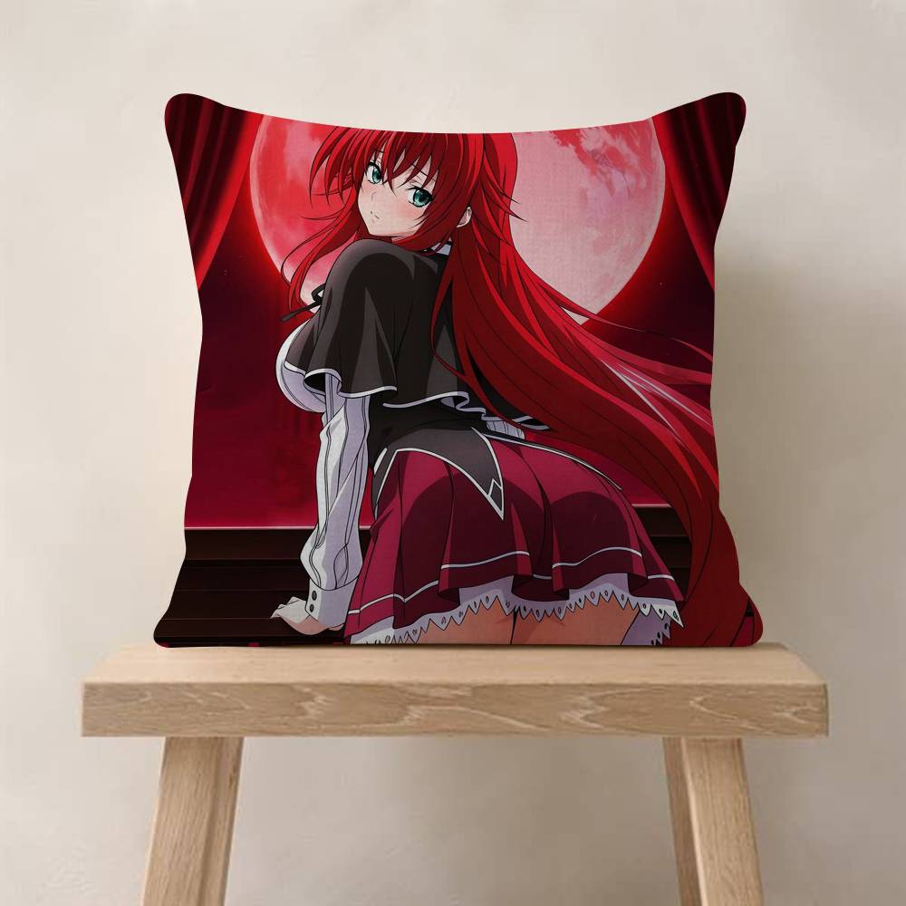 Anime HHigh School DxD Cushion Cover Inches Farmhouse Decor Home Throw Pillow Covers For Couch Decorations