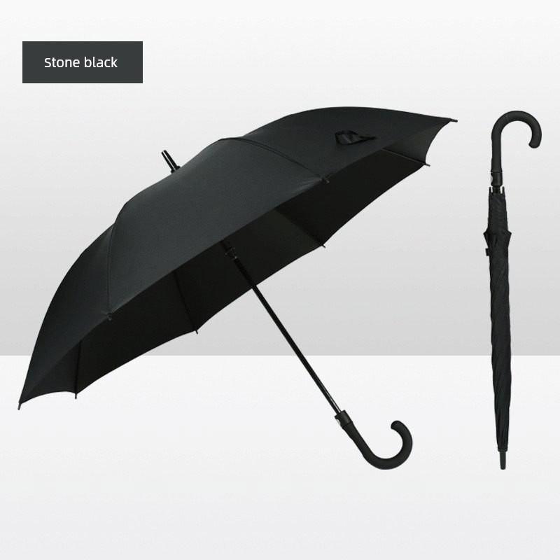 Golf Umbrella, Reinforced, Wind-Resistant, Enlarged, Thickened, Automatic, Portable, Black-Coated, Sunshade, Sun Protection, Dual-Use for Sun and