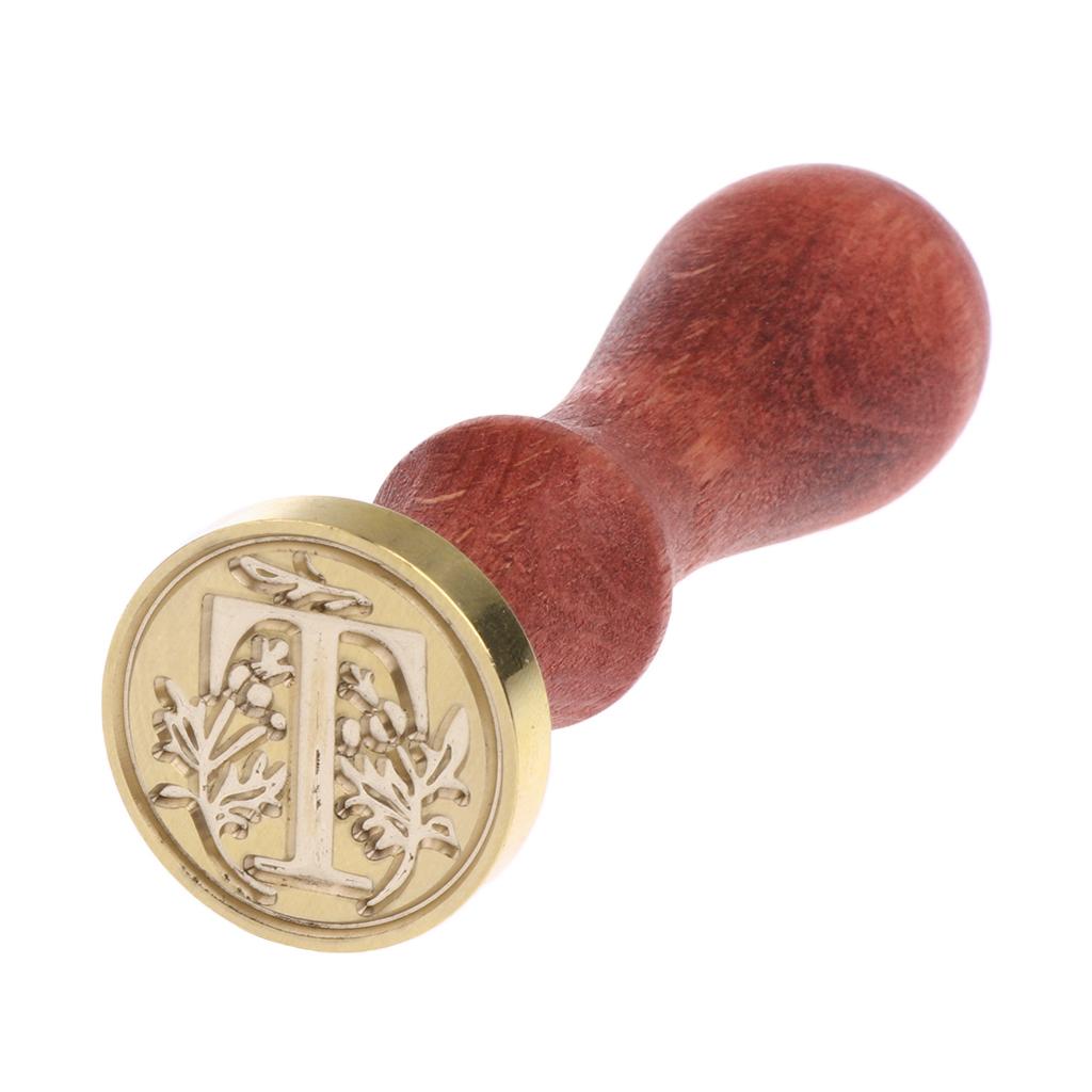 

Handmade Alphabet Letter Sealing Wax Stamp Wooden Handle for Wedding Invitation Scrolls