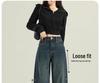 High-Waisted Wide-Leg Jeans for Women: 2025 Retro Loose Fit with Plus Velvet for Spring, Autumn, and Winter