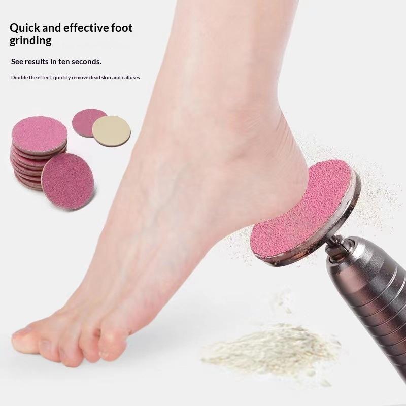 50/Pcs White Sanding Paper Pedicure Foot Care Tools 15Mm 20Mm 25Mm 35Mm Nail Drill Bit Disk Disc Salon Calluse Replaceable