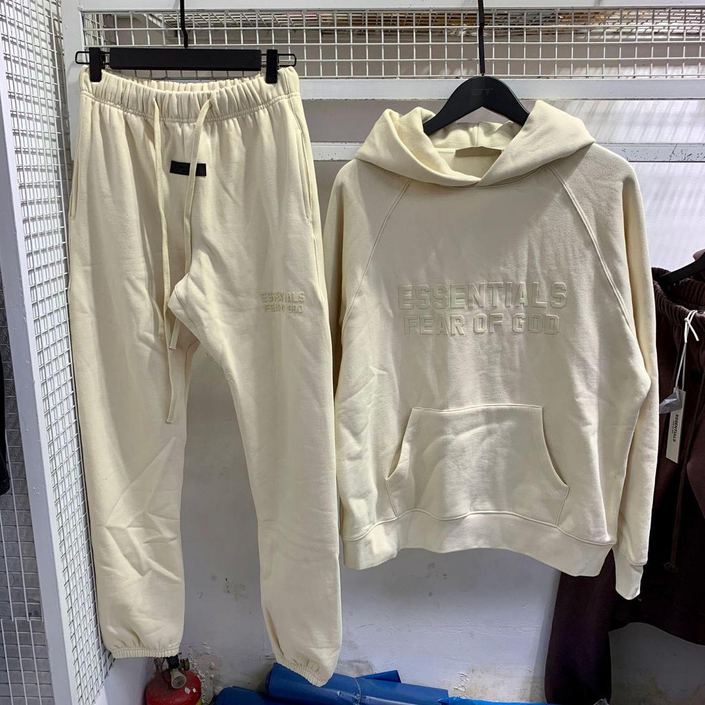 2024 Unisex FOG Flocked Velvet Hoodie: Autumn/Winter Loose Fit