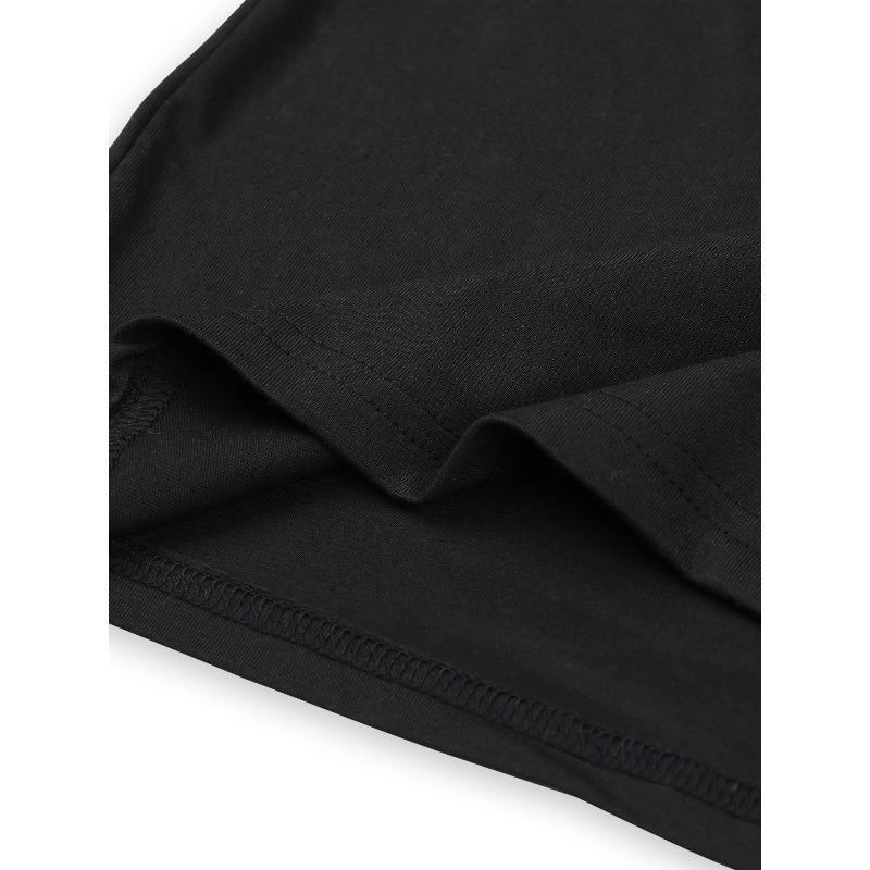 New Men'S Oversized Cross Print Short-Sleeve T-Shirt, Trendy Black Graphic Tee for Men, Perfect for Summer Outfits, Casual Wear
