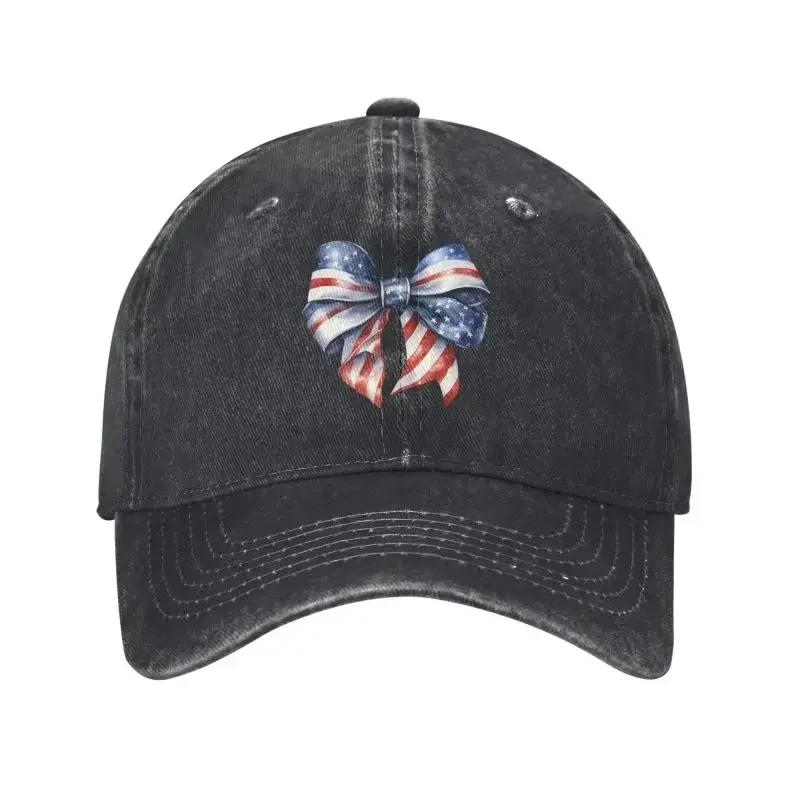Custom Cotton Th Of July Ribbon Baseball Cap Outdoor Women Unisexs Adjustable Dad Hat Summer