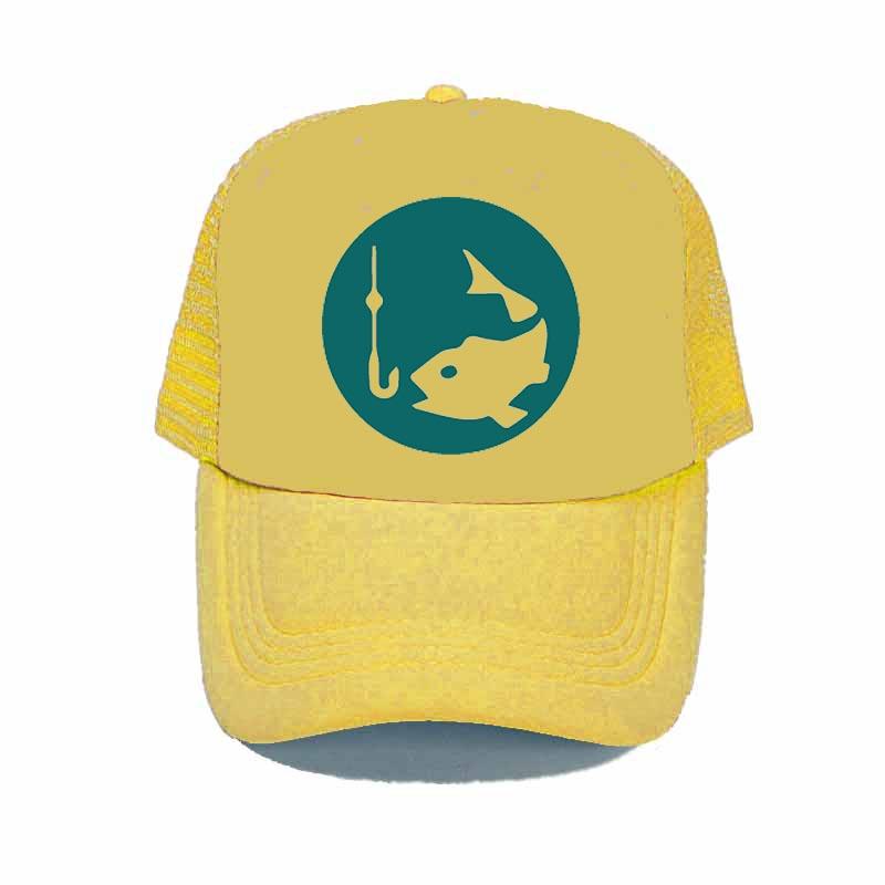 Animal Fish Farm Snapback Trucker Hat Cap Jalan Kuari Fisherman Bone Dad Hats Original Mike Trout Fish Mesh Hunting Hat YY339