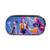 2025 Demon Hunters Cartoon Student Polyester Pencil Bag Secondary Element Stationery Box Fabric Pencil Case Hot