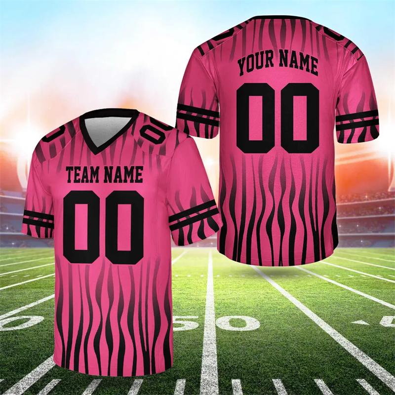 Sports T-shirts For Men Football Team Uniform Custom Name Number Jersey Tops Loose Men Women Quick-drying Sportswear Kids Tees