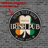 1pc 8x8 Inch Personalized Irish Pub Metal Sign Waterproof Dustproof Wall Decor
