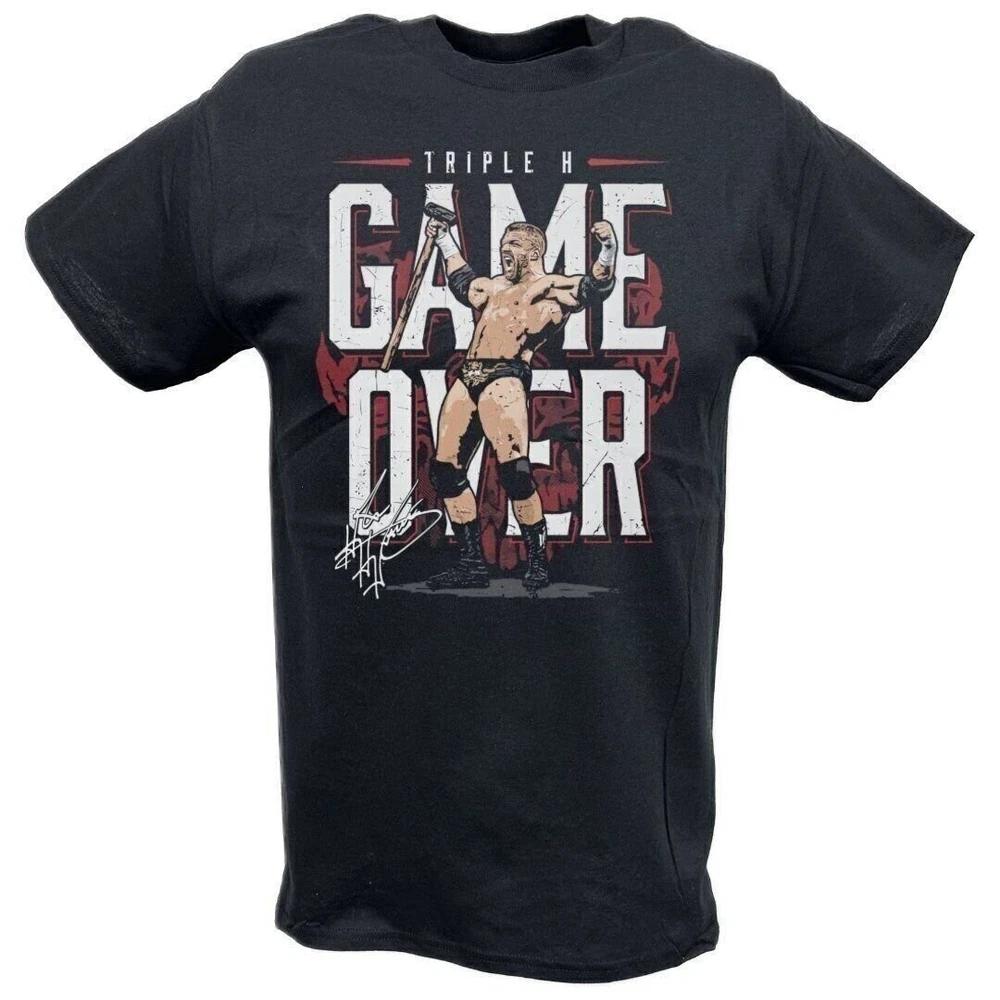 Triple H Game Over Walkout Black Tshirt S