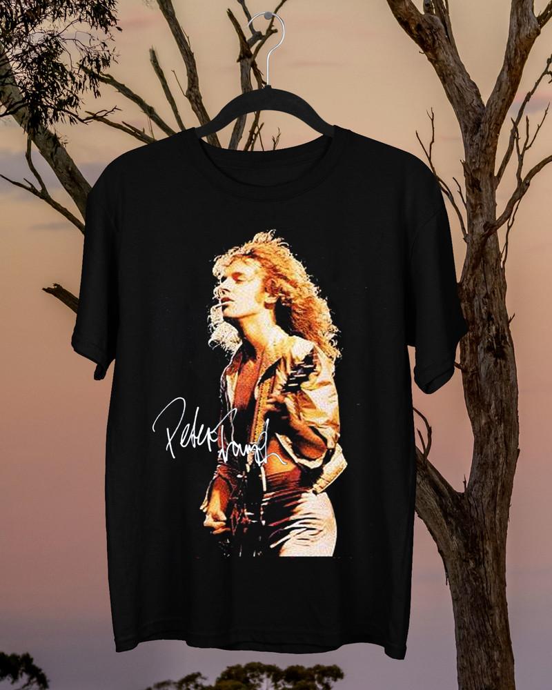 VTG 90s Peter Frampton signed Gift For Fan Black All Size Unisex T-Shirt  FA905 Unisex T-Shirt XL