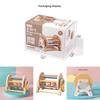 Wooden Montessori Threeinone Desktop Rattling Drum For Toddlers Educational Toy