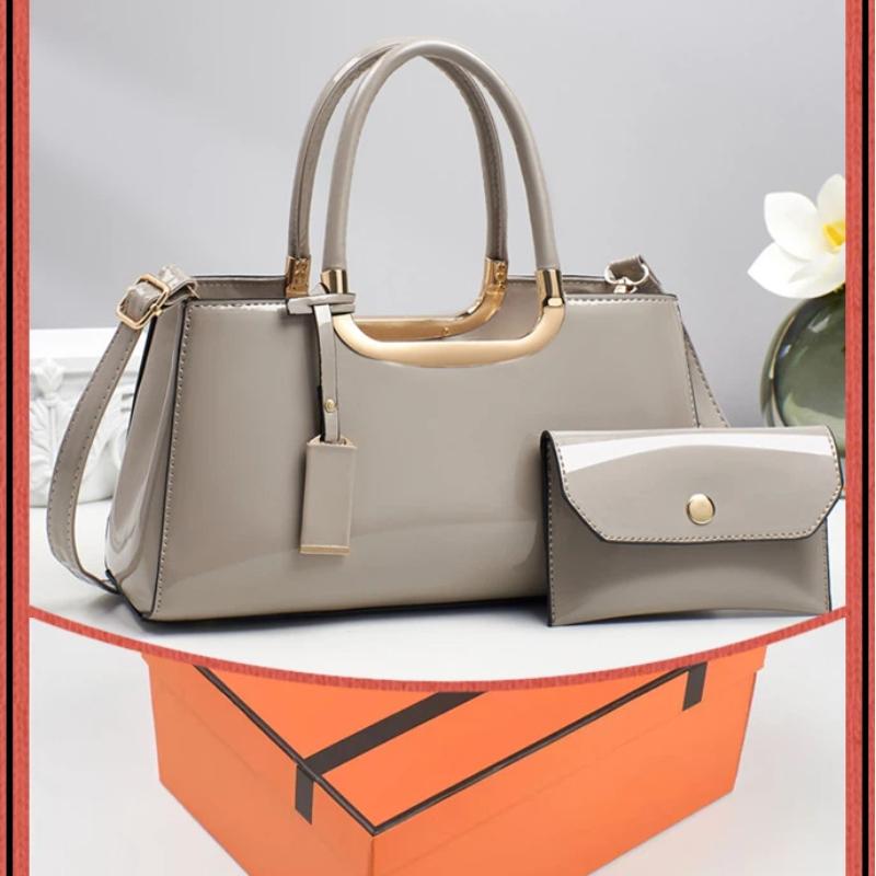 

2026 New Simple And Fashionable Patent Leather Glossy Women s Bag
