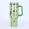 40oz Stainless Steel Thermos Cup with Handle - Large Capacity, Portable Ice Buster Cup