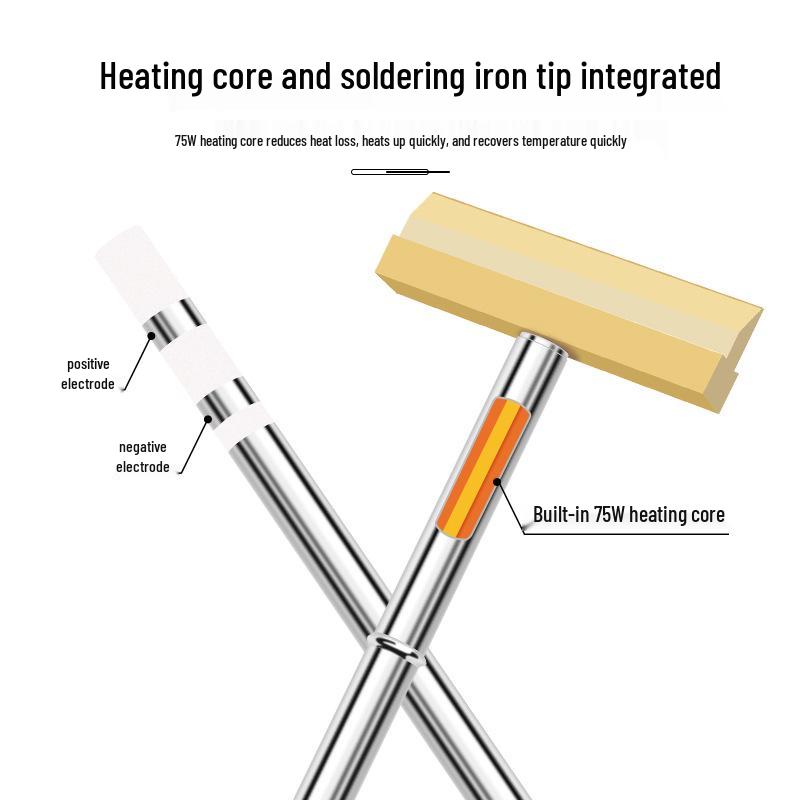 T12 Chisel Type Soldering Iron Tip - Wide, Enlarged Spatula Flat Tip