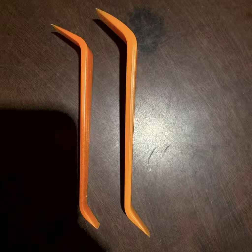 

Пластиковый набор инструментов для снятия деталей салона автомобиля для аудио, отвертка, отделка панели и монтировка 12 cm оранжевый