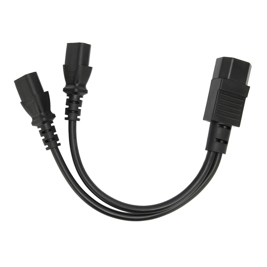 IEC320 C14 to 2 X C13 Female Y Splitter Power Cords 1 in 2 Out 2500W 10A 250V Power Extension Cable for LCD Monitors