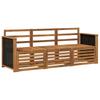 Outdoor Sofa Set 3 Piece Solid Acacia Wood