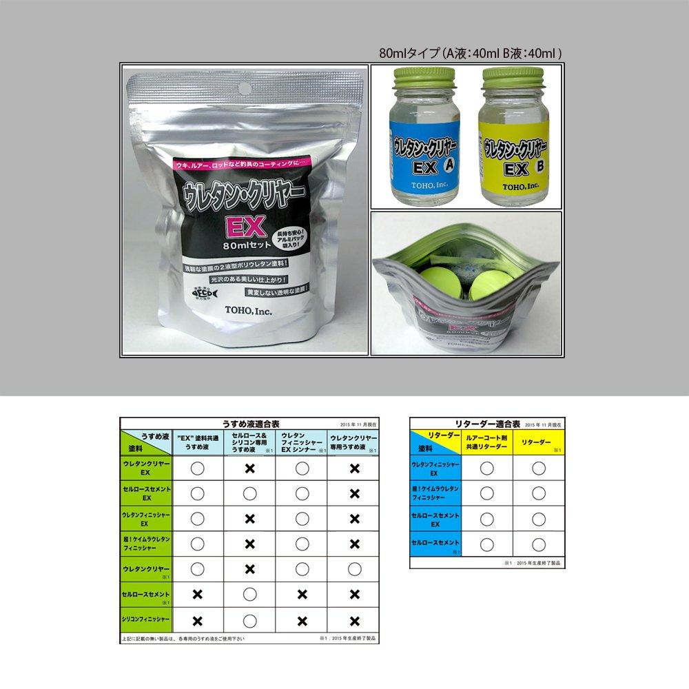 Toho Sangyo - Juego de 80 ml de uretano transparente EX 0231