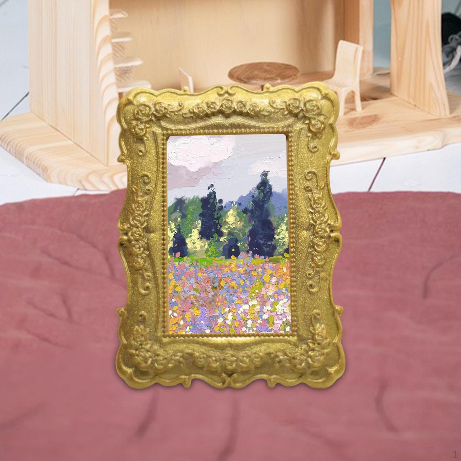

1:12 Miniature Photo Frame ,Miniature Furniture Ornaments ,Photo Accessories ,wall for