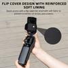 BRDRC Para DJI Osmo Pocket 3 Capa Protetora para Gimbal à Prova de Choque com Design Flip e Armazenamento para Filtro