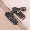For Mini Jewelry Box Antique Bronze Iron Padlock Hasp Hook Lock Vintage Style