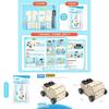 Kids Wooden Diy Vacuum Sweeper Educational Toy For Stem Learning Handmade Cleaning Cart Garbage Truck