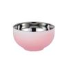 304 Stainless Steel Candy-Colored Kids Rice Bowl Heat-Resistant Soup Bowl  School Canteen