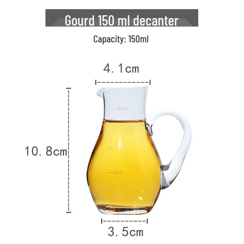 ZISIZ Glas Wein- und Baijiu-Dekanter mit Skala