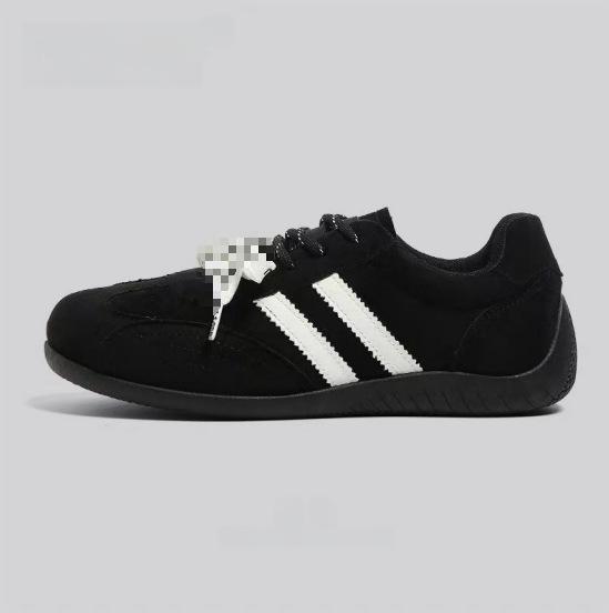 Lightweight soft baseplate shoes spring new soft-soled casual shoes burgundy low-top German training shoes