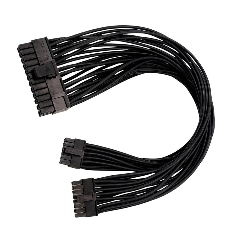 850G 24Pin(16p+12p) PVC Power Supply Cable High Conductivity Copper Wires Secure Electrical Transmission