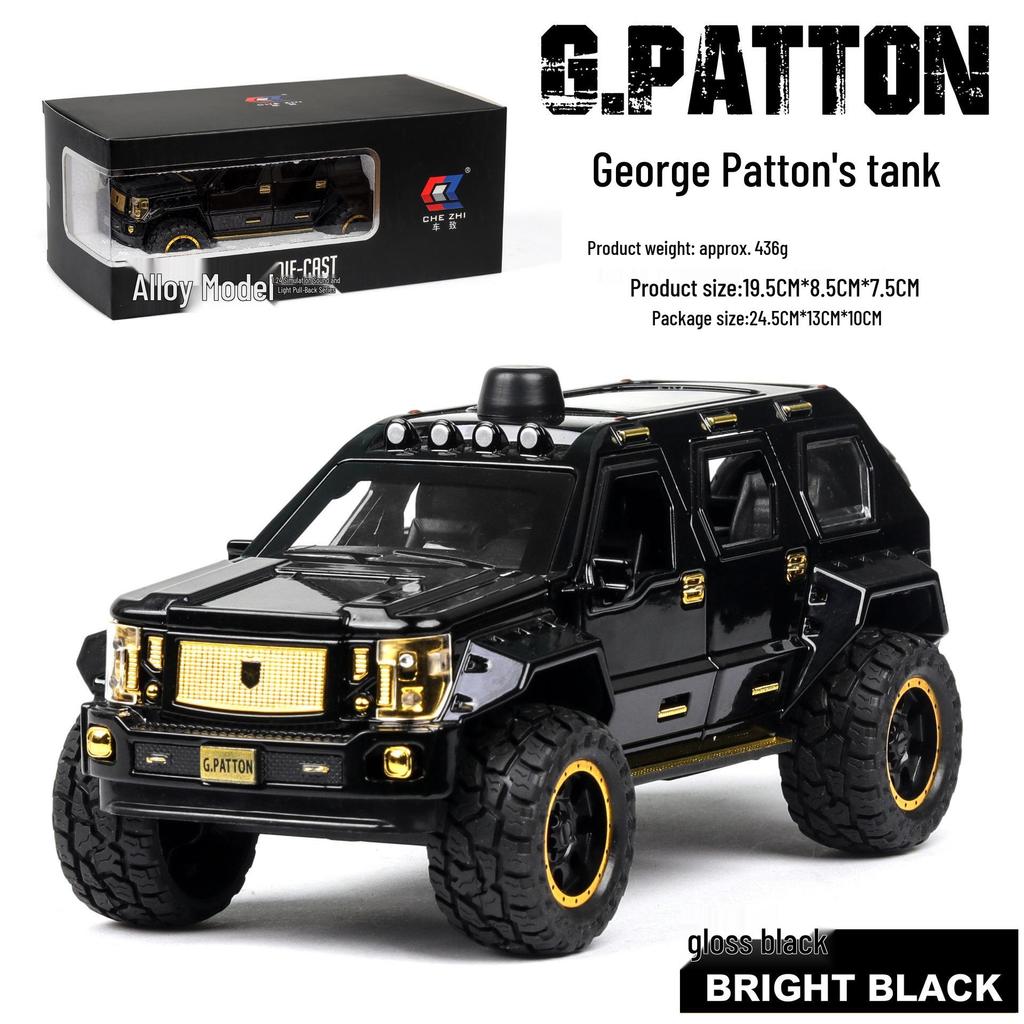 1:24 G63 Alloy Off-Road Toy Car, Six-Doors Open, Light & Sound, Pull-Back Action for Kids