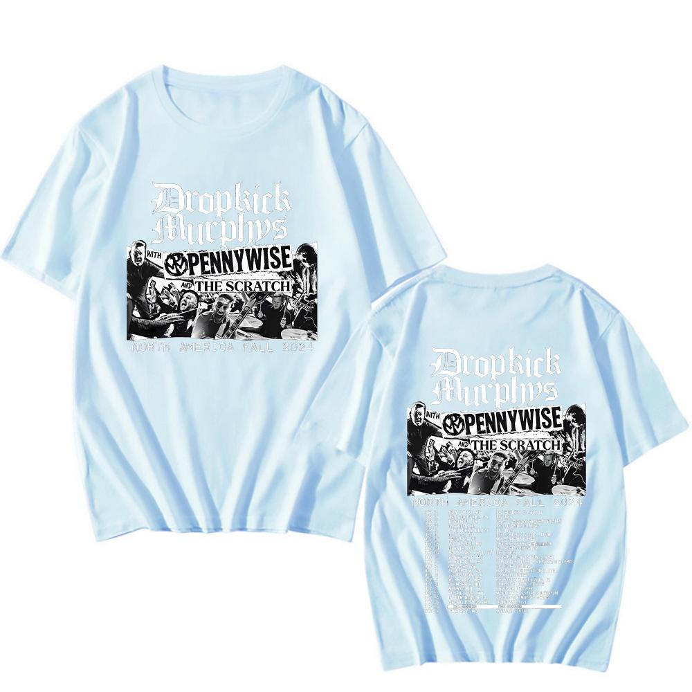 Dropkick Murphys North America Fall Tour T-shirts for Women Men Cotton Clothing Short Sleeve Oversized Top High Quality Fan Tees