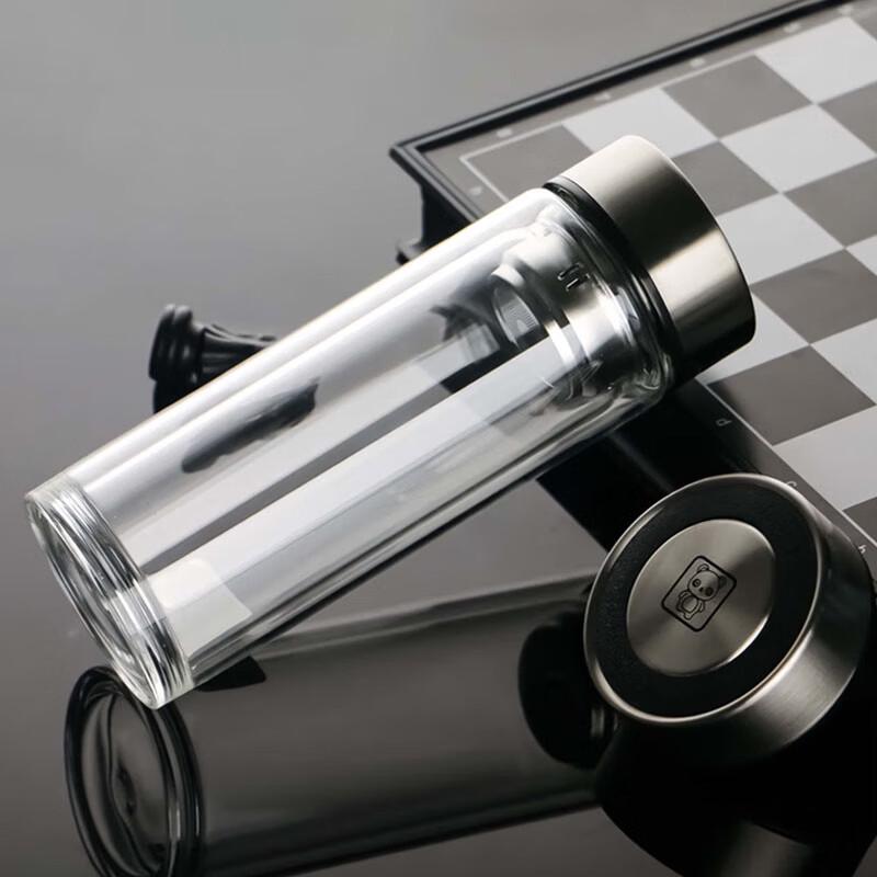 

Shangheng 380ml Double-Layer Glass Tea Bottle with Infuser
