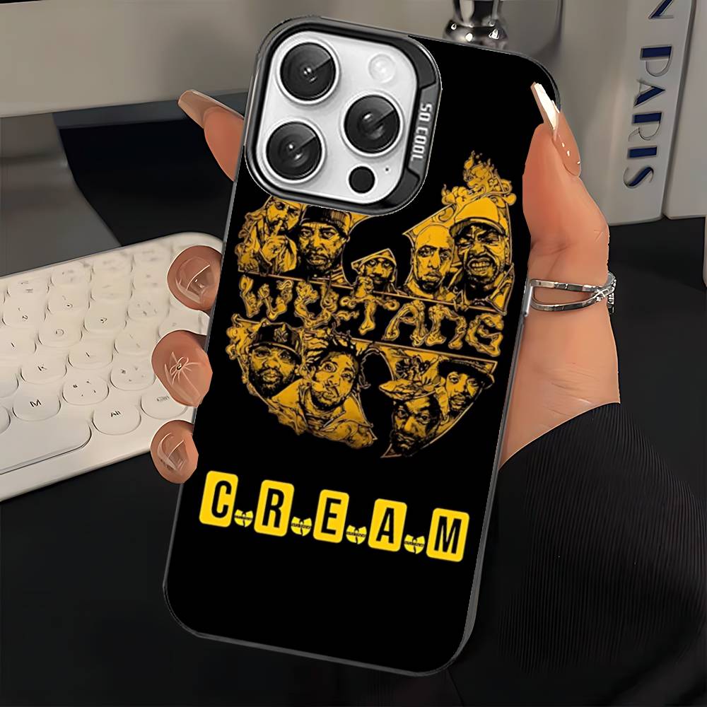 W-wu T-tang Clan Hip-hop Music Group Phone Case For IPhone 16 15 14 13 12 11 Pro Max 17 Plus Colorful Cover