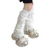 Elastic Foot Cover Knitted Lolita Style Socks Korean Style Kids Lace Leg Warmers  Winter Season