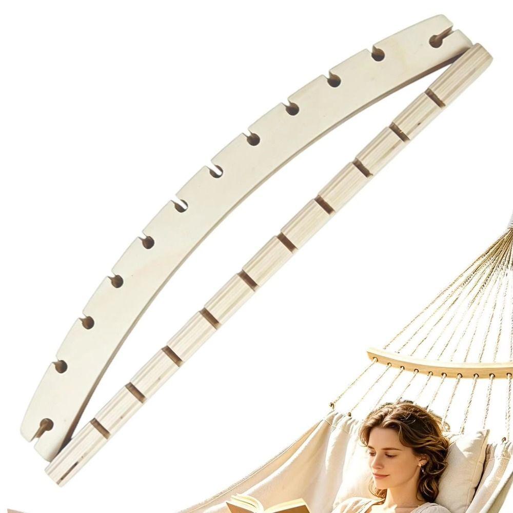 2Pcs 2 Pieces Hammock Curved Support Stick Durable Wooden Spreader Bars  Camping